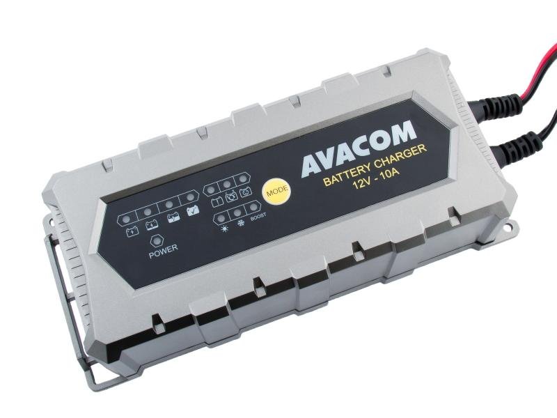 Automatická nabíječka AVACOM 12V 10A pro olověné AGM/GEL akumulátory (20 - 200Ah) - obrázek č. 1