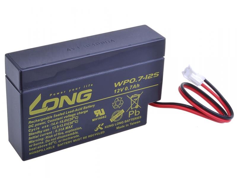 LONG baterie 12V 0,7Ah JST (WP0.7-12S) - obrázek produktu