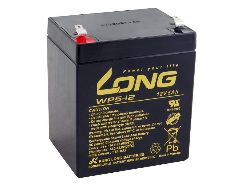 LONG baterie 12V 5Ah F1 (WP5-12) - obrázek produktu