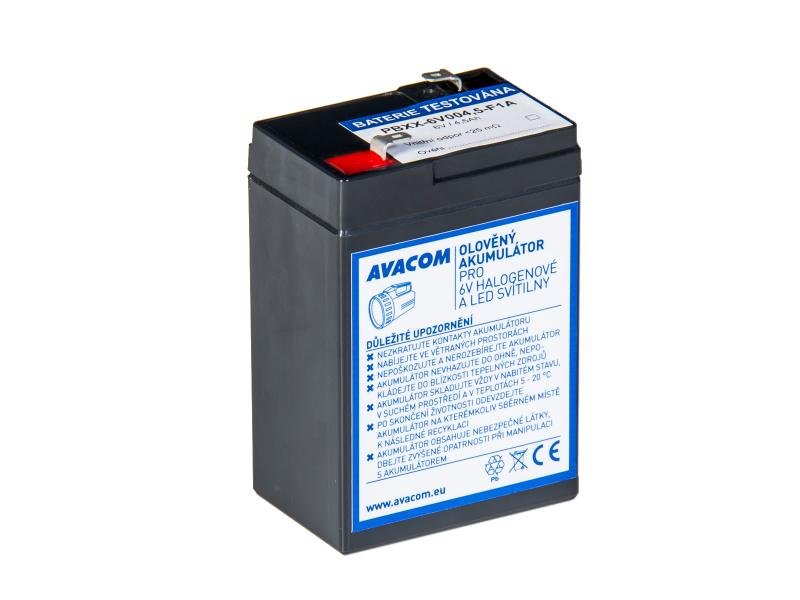 AVACOM baterie 6V 4,5Ah F1 - pro svítilny - obrázek produktu