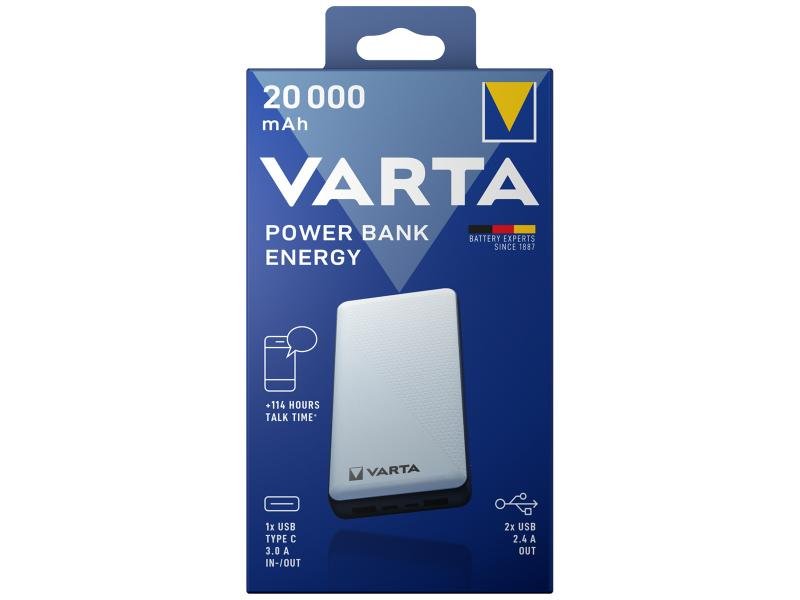 Powerbanka VARTA 57978 20000mAh USB-C vstup a výstup - obrázek č. 5