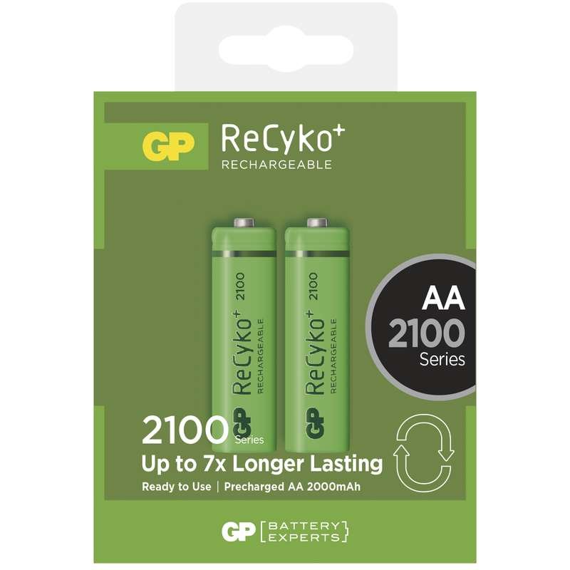 Nabíjecí baterie GP RECYKO AA (2100mAh)- 2ks - obrázek produktu