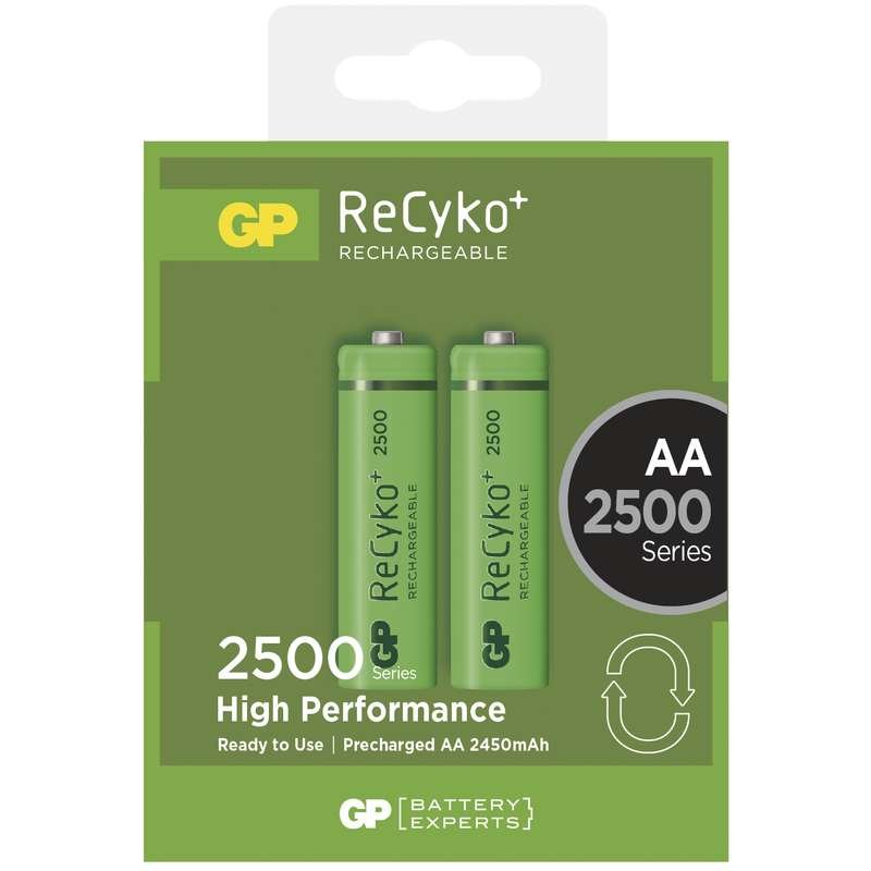 Nabíjecí baterie GP RECYKO AA (2500mAh)- 2ks - obrázek produktu
