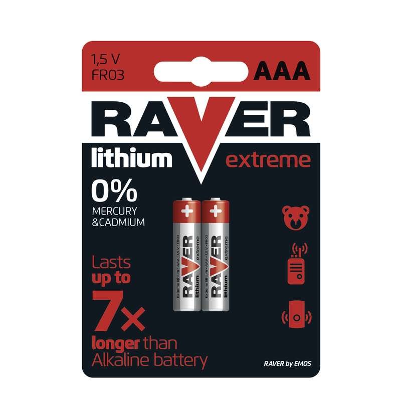 Lithiová baterie RAVER 2x AAA - obrázek produktu