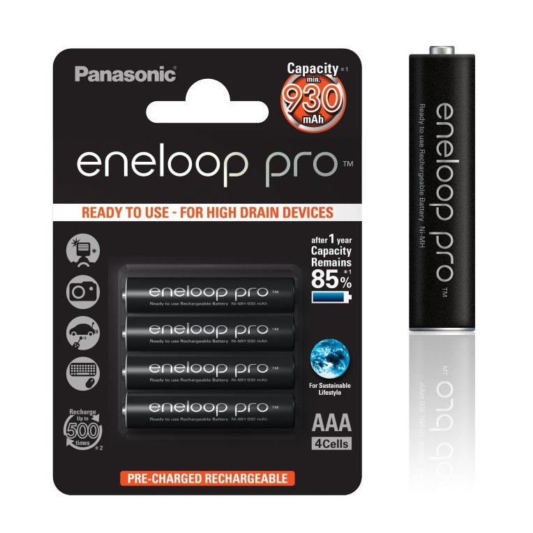 Panasonic Eneloop Pro AAA NiMH 1,2V 930mA BL4 - obrázek produktu