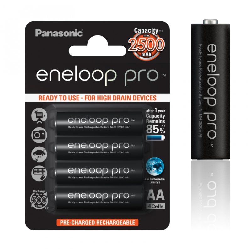 Panasonic Eneloop Pro AA NiMH 1,2V 2500mAh BL4 - obrázek produktu