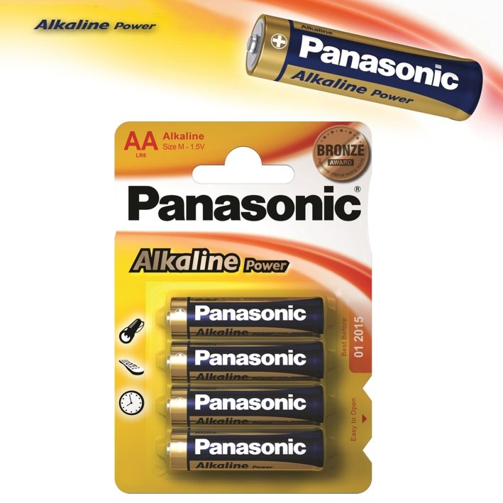 Alkalická baterie AA Panasonic Alkaline Power 4ks - obrázek produktu