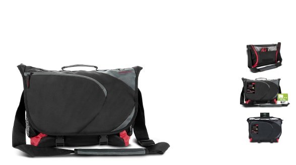 ASCOPA messenger bag, black-red - obrázek produktu