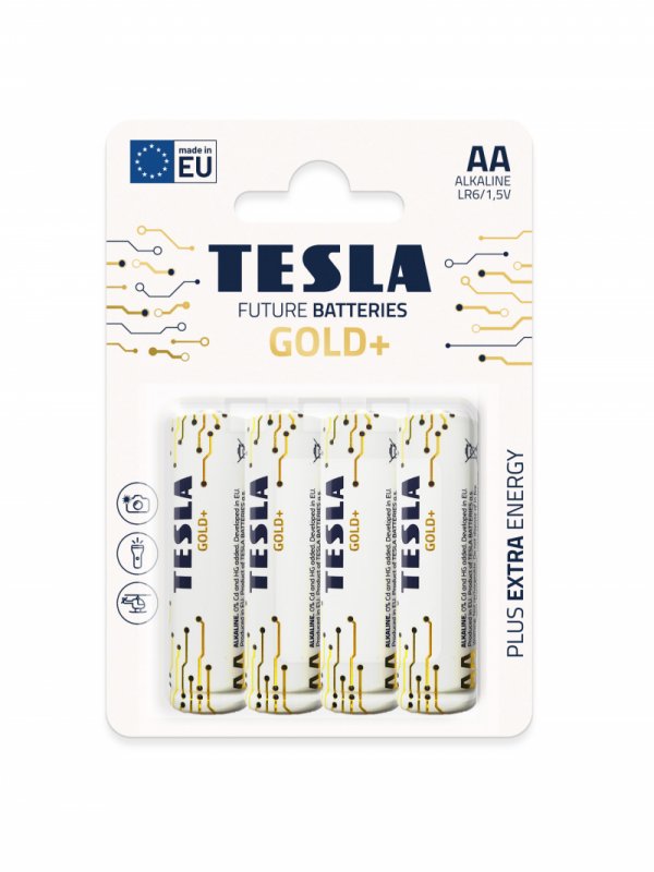 TESLA - baterie AA GOLD+, 4ks, LR06 - obrázek produktu