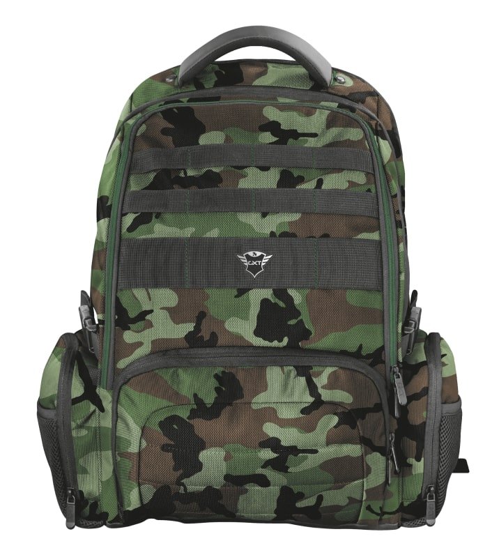 TRUST GXT 1250G Hunter Gaming Backpack pro 17.3" laptopy, zelená kamufláž - obrázek č. 3