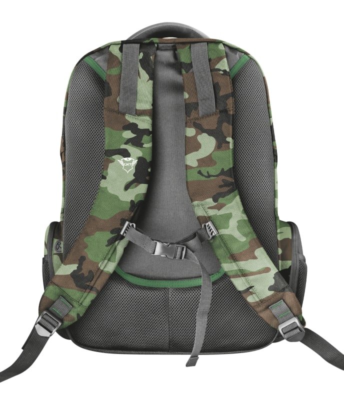 TRUST GXT 1250G Hunter Gaming Backpack pro 17.3" laptopy, zelená kamufláž - obrázek č. 5