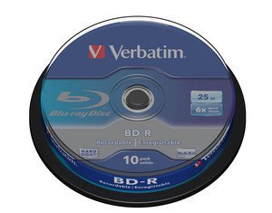 VERBATIM BD-R SL (6x, 25GB), 10ks/ pack - obrázek produktu