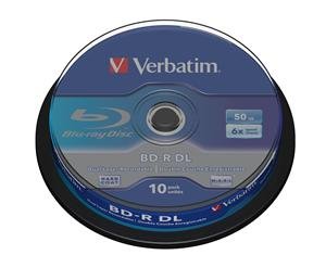 VERBATIM BD-R DL(10-pack)50GB/ 6x/ spindle - obrázek produktu