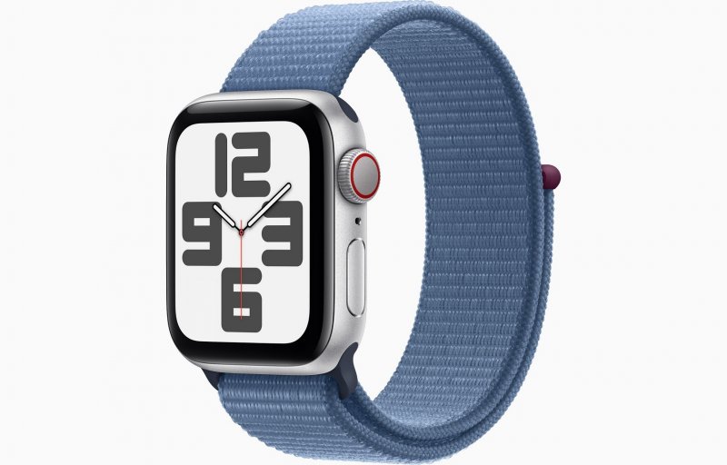Apple Watch SE Cell/ 44mm/ Silver/ Sport Band/ Winter Blue - obrázek produktu
