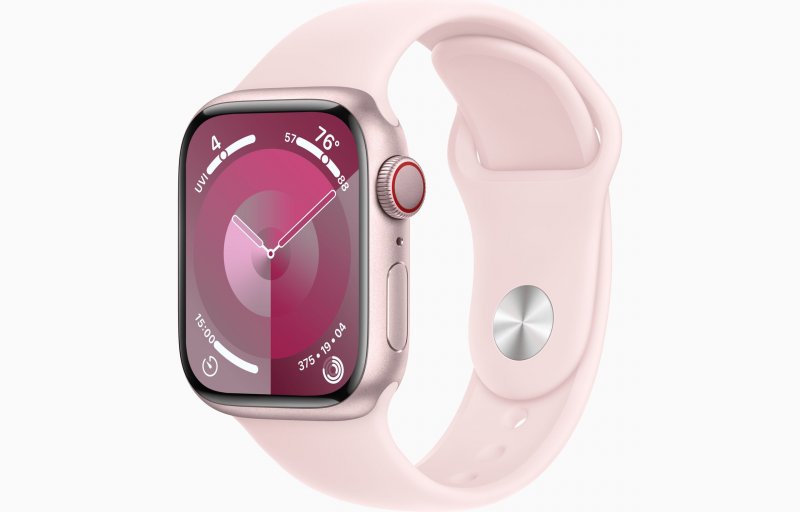 Apple Watch S9 Cell/ 41mm/ Pink/ Sport Band/ Light Pink/ -M/ L - obrázek produktu