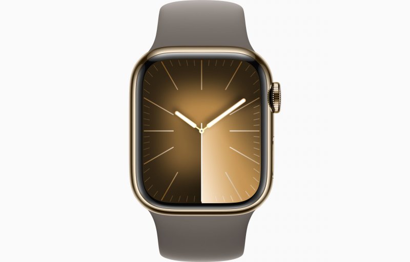 Apple Watch S9 Cell/ 41mm/ Gold/ Sport Band/ Clay/ -M/ L - obrázek č. 1