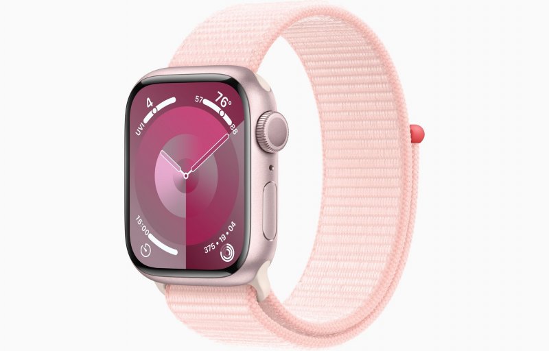 Apple Watch S9/ 45mm/ Pink/ Sport Band/ Light Pink - obrázek produktu