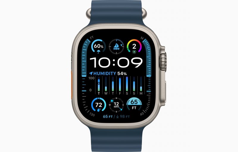 Apple Watch Ultra 2/ 49mm/ Titan/ Sport Band/ Blue Ocean - obrázek č. 1