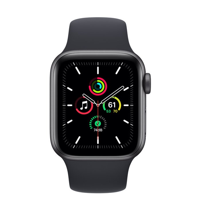 Apple Watch SE/ 40mm/ Space Grey/ Sport Band/ Midnight - obrázek č. 1