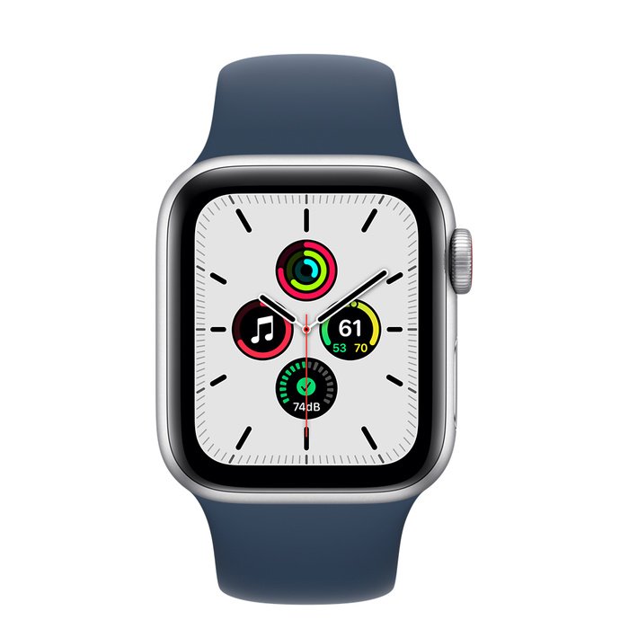 Apple Watch SE Cell/ 40mm/ Silver/ Sport Band/ Blue - obrázek č. 1