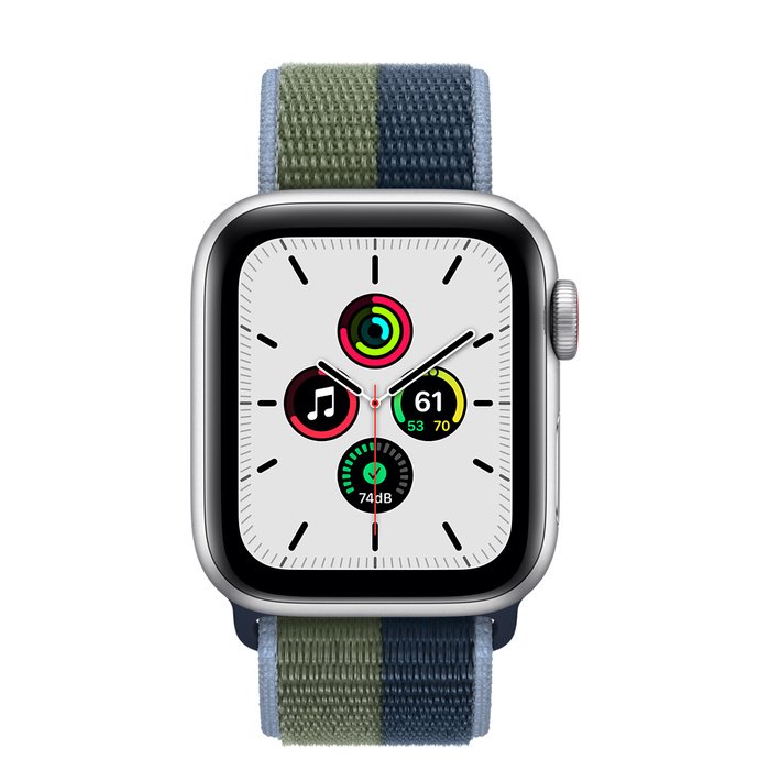 Apple Watch SE Cell/ 40mm/ Silver/ Sport Band/ Green - obrázek č. 1
