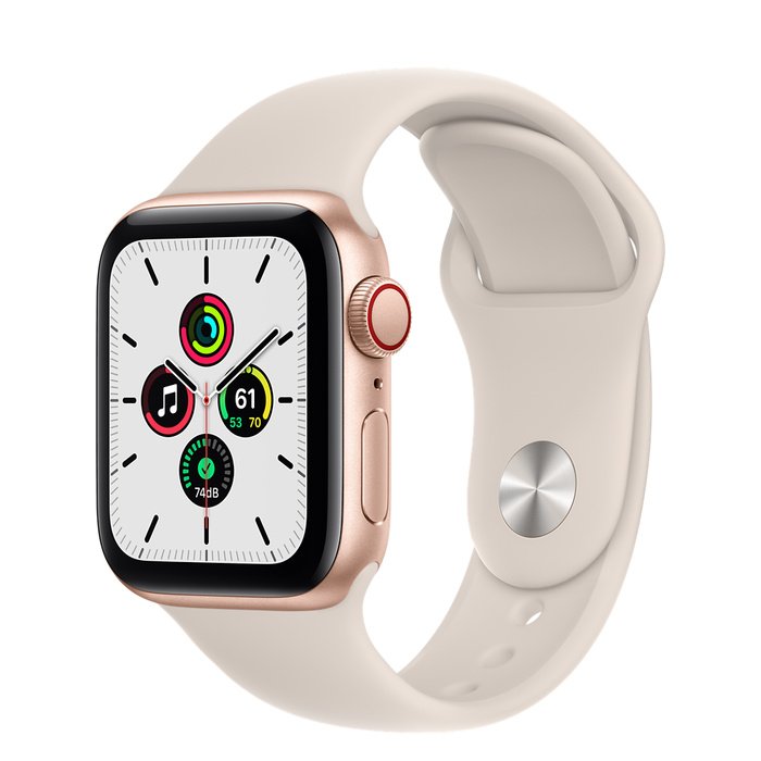 Apple Watch SE Cell/ 40mm/ Gold/ Sport Band/ Starlight - obrázek produktu