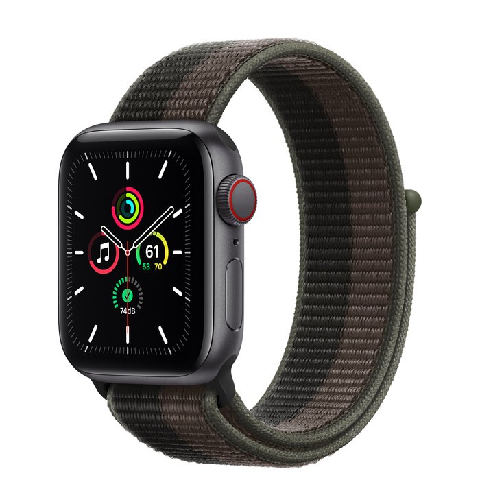 Apple Watch SE Cell/ 44mm/ Space Grey/ Sport Band/ Gray - obrázek produktu