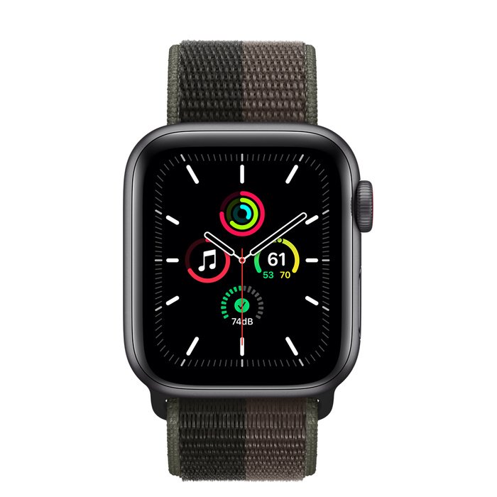 Apple Watch SE Cell/ 44mm/ Space Grey/ Sport Band/ Gray - obrázek č. 1