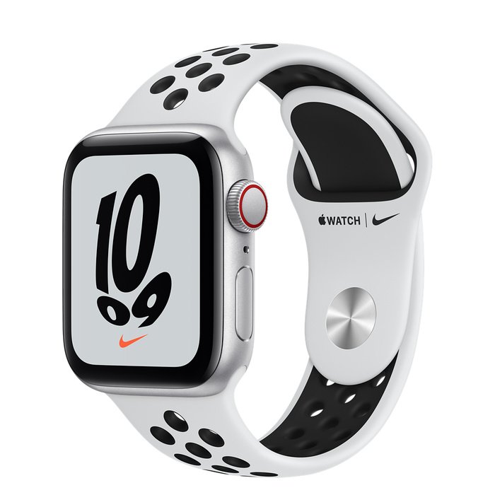 Apple Watch Nike SE Cell/ 40mm/ Silver/ Sport Band/ White - obrázek produktu