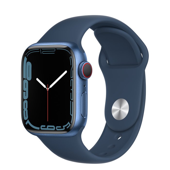 Apple Watch S7 Cell/ 41mm/ Blue/ Sport Band/ Blue - obrázek produktu