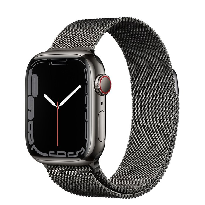 Apple Watch S7 Cell/ 41mm/ Space Grey/ Elegant Band/ Silver - obrázek produktu