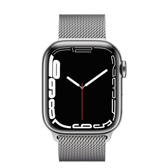 Apple Watch S7 Cell/ 45mm/ Silver/ Elegant Band/ Silver - obrázek č. 1