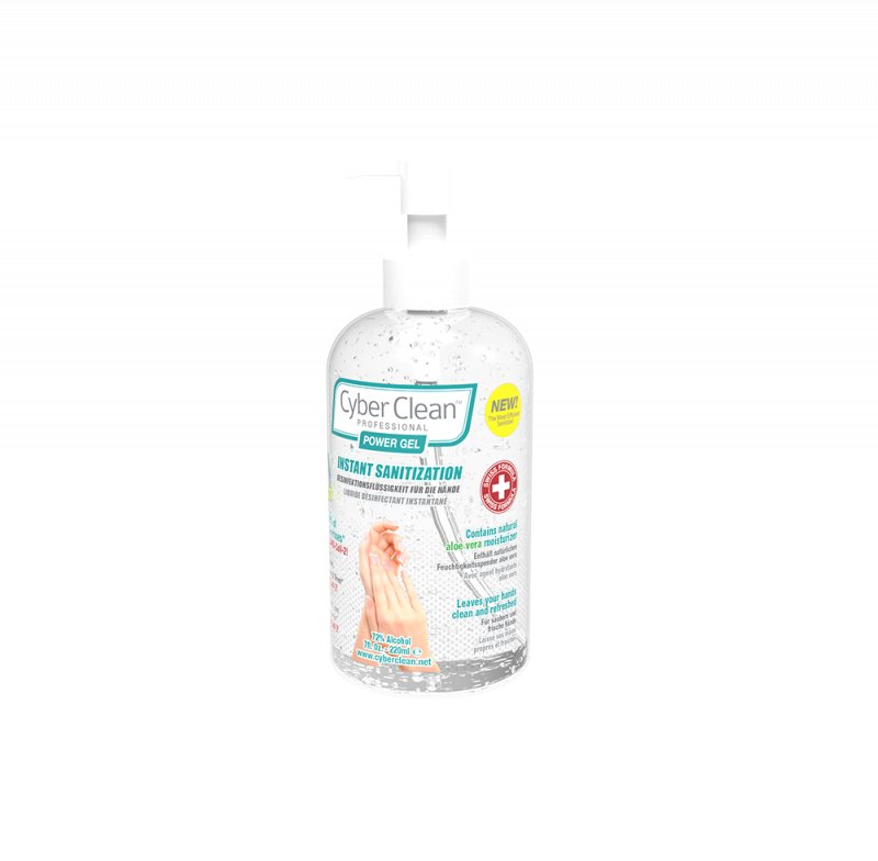 CyberClean POWER GEL - instant liquid sanitizer 7 oz /  220 ml (47029) - obrázek produktu