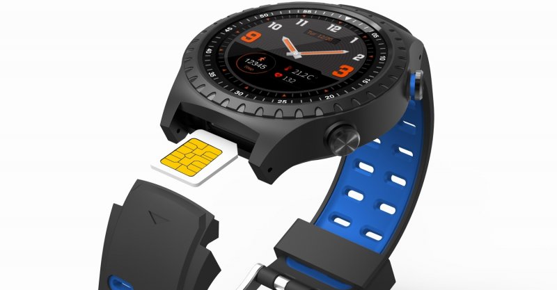 EVOLVEO SportWatch M1S, chytré sportovní hodinky s podporou SIM, modročerný pásek - obrázek č. 6