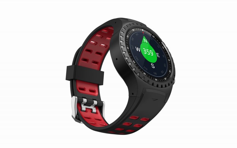 EVOLVEO SportWatch M1S, chytré sportovní hodinky s podporou SIM, červenočerný pásek - obrázek č. 4