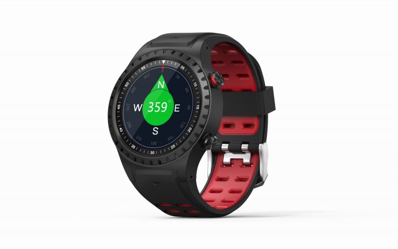 EVOLVEO SportWatch M1S, chytré sportovní hodinky s podporou SIM, červenočerný pásek - obrázek č. 2