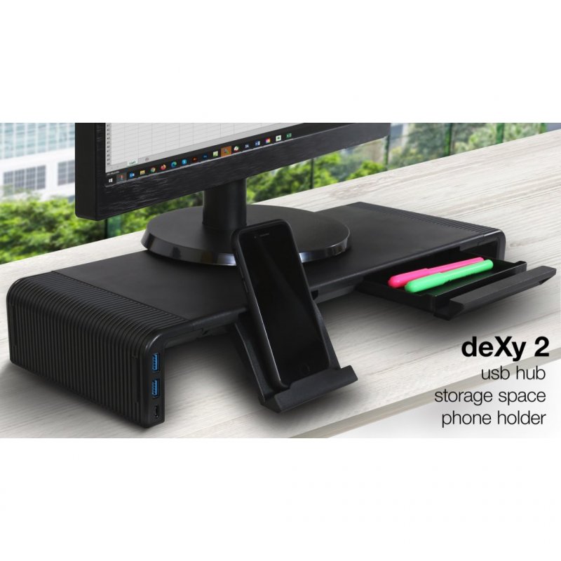EVOLVEO deXy 2 USB, podstavec pro monitor s USB rozbočovačem - obrázek č. 2