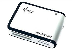 i-tec USB 2.0 univerzální čtečka (bílo/ černá) - obrázek produktu