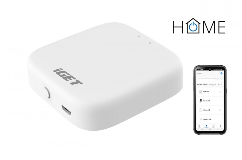 iGET HOME GW1 Control Gateway - brána Wi-Fi/ Zigbee 3.0, podpora Philips HUE, Tuya, Lidl,Android, iOS - obrázek produktu