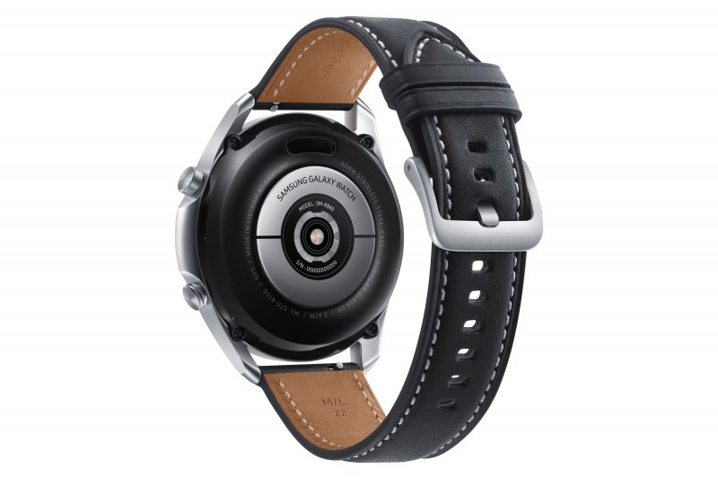 Samsung Galaxy Watch 3/ 45mm/ Silver/ Elegant Band/ Black - obrázek č. 1