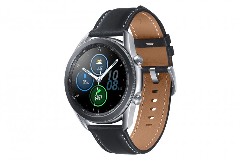 Samsung Galaxy Watch 3/ 45mm/ Silver/ Elegant Band/ Black - obrázek produktu
