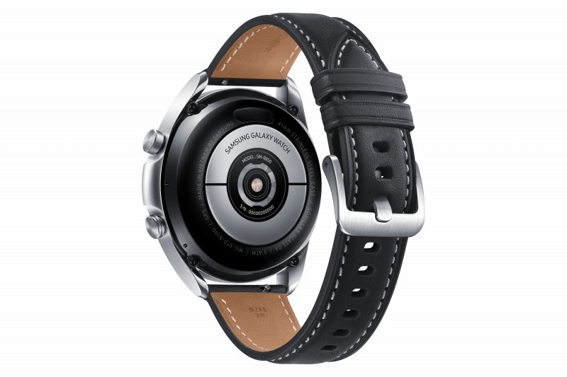 Samsung Galaxy Watch 3/ 41mm/ Silver/ Elegant Band/ Black - obrázek č. 1