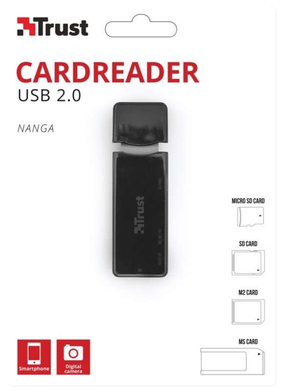 čtečka TRUST Nanga USB 2.0 Cardreader - obrázek č. 1