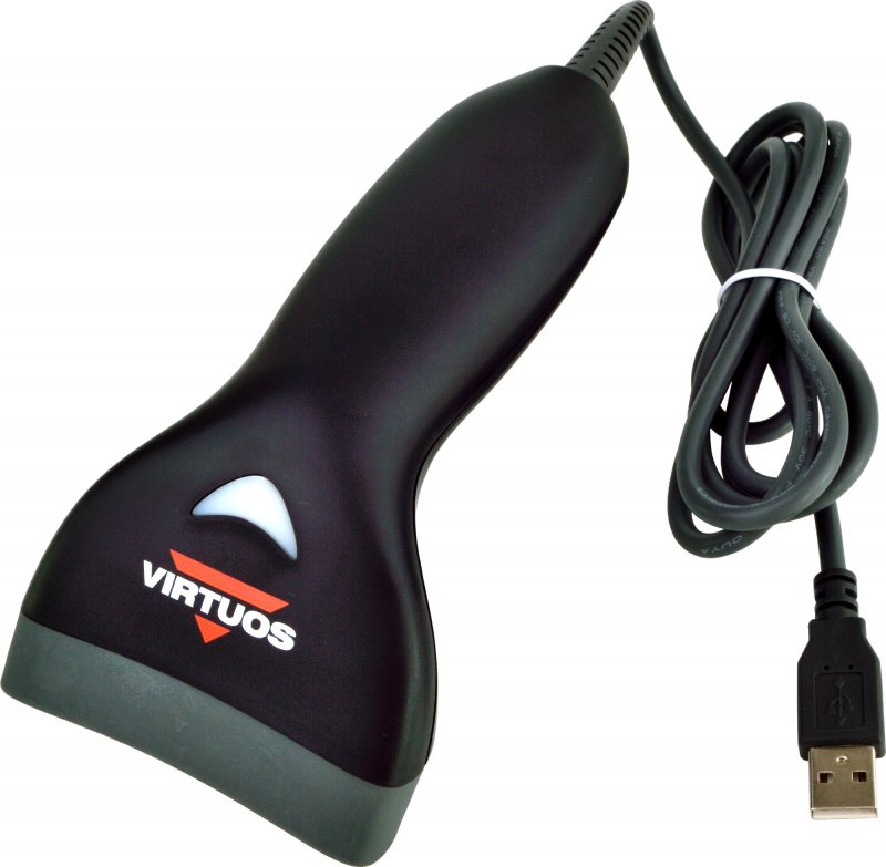 CCD čtečka Virtuos HT-10,USB(kláves.RS-232emulace) černá - obrázek č. 1