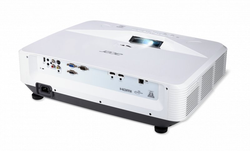 Acer DLP UL5310W (UltraShortThrow) - 3600Lm, WXGA, 13000:1, HDMI, VGA, USB, RJ45, repro., bílý - obrázek č. 2