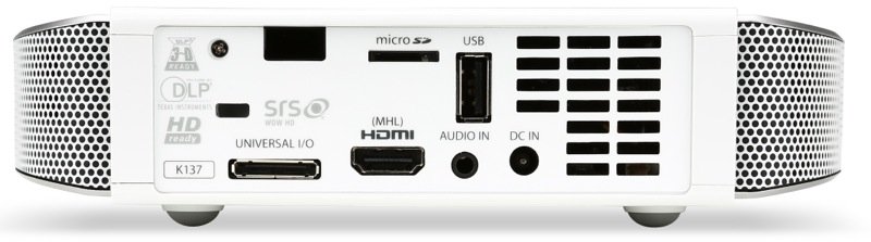 Acer DLP K137i - 700Lm, WXGA, 10000:1, HDMI, USB, MicroSD, repro., bílý - obrázek č. 4