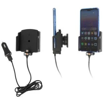 Brodit držák do auta nastavitelný s USB-C a nabíjením z cig. zap./ USB QC3.0 š. 70-83 mm, tl. 2-10mm - obrázek produktu