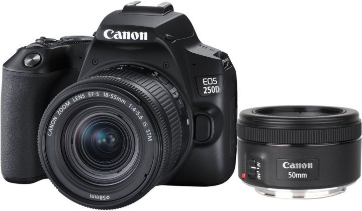 Canon EOS 250D BK 18-55S+50 1.8S EU26 - obrázek produktu