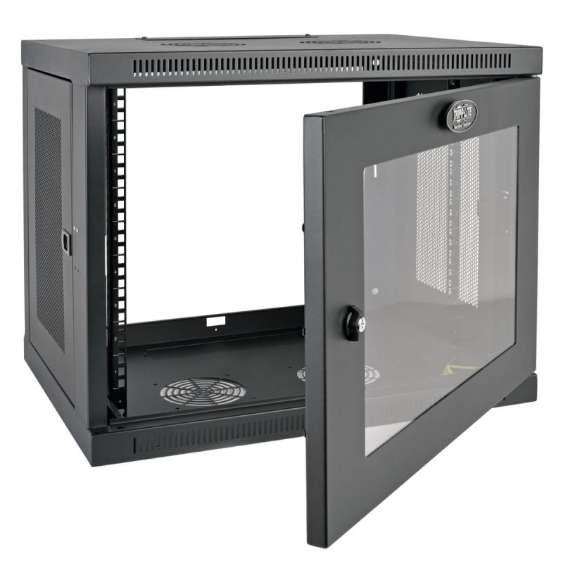 Tripplite Skříň SmartRack 9U, Mini Rack, hloubka pro přepínače, prosklené dveře, montáž na stěnu - obrázek č. 2
