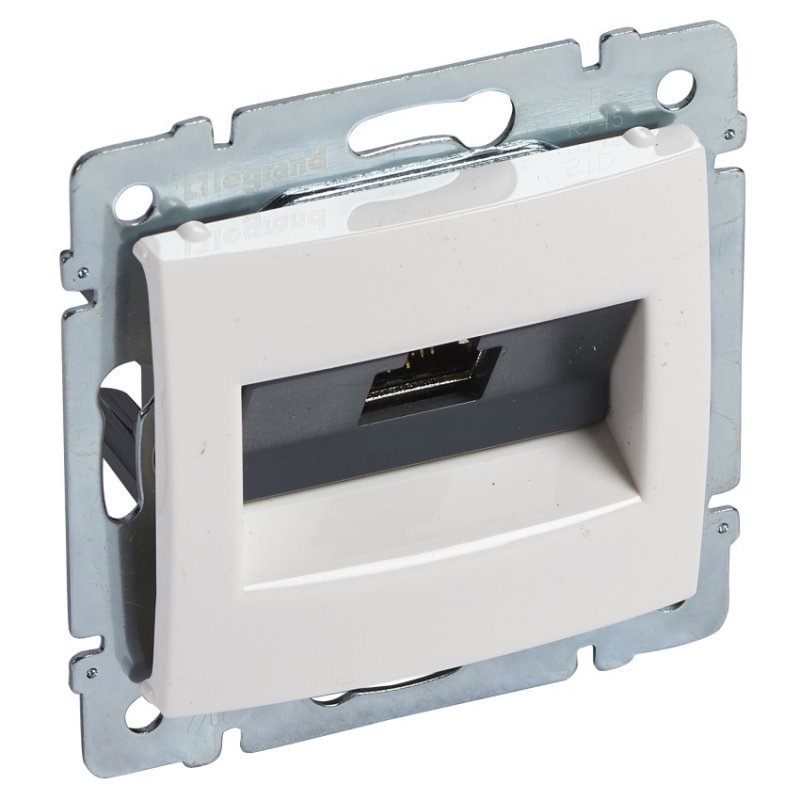 Valena zásuvka datová 1xRJ45 STP 10G bílá - obrázek produktu